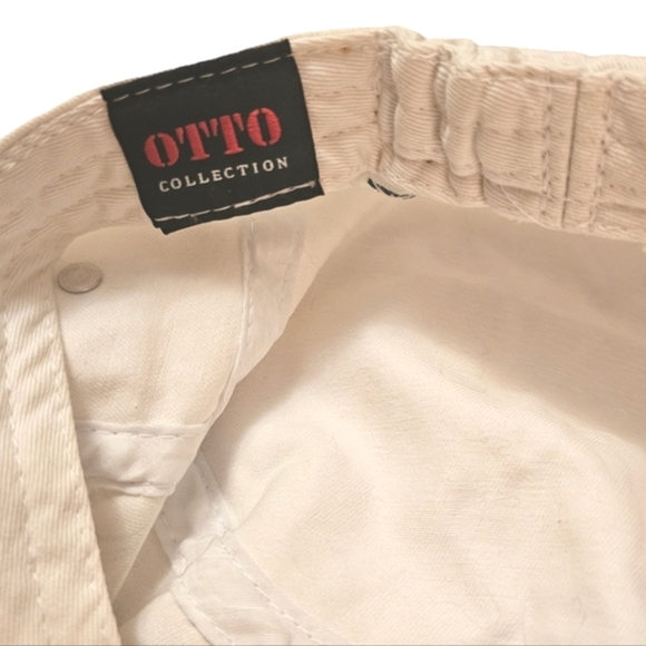 Pantofola d'Oro White Embellished Otto Collection Cap Hat - Picture 5 of 5